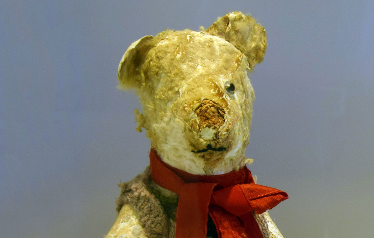Teddy bear, "Mishu," belonging to Stella Knobel
