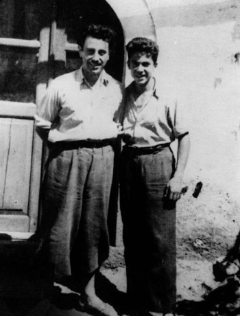 Moshe Mandil und Refik Veseli 1944