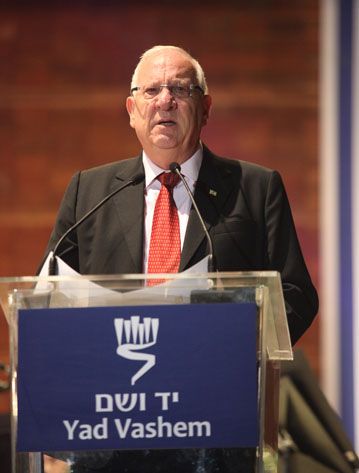 Speaker of the Knesset Reuven Rivlin addressing the audience