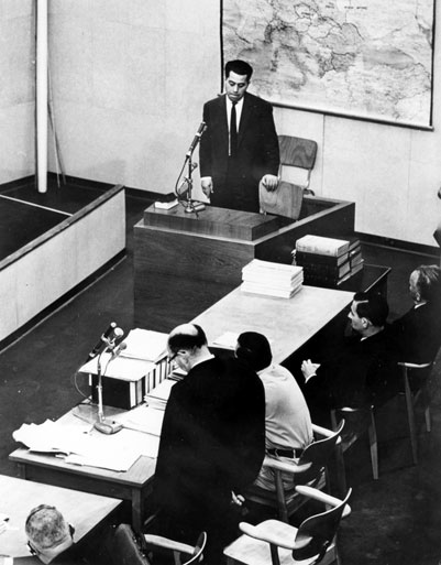 משה בייסקי מעיד במשפט אייכמן, 1961