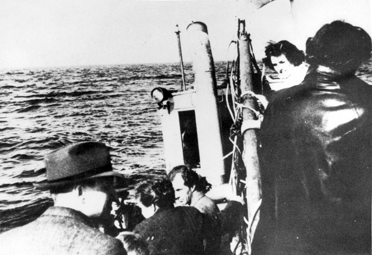 October 1943, Danish Jews being smuggled by ship to Sweden