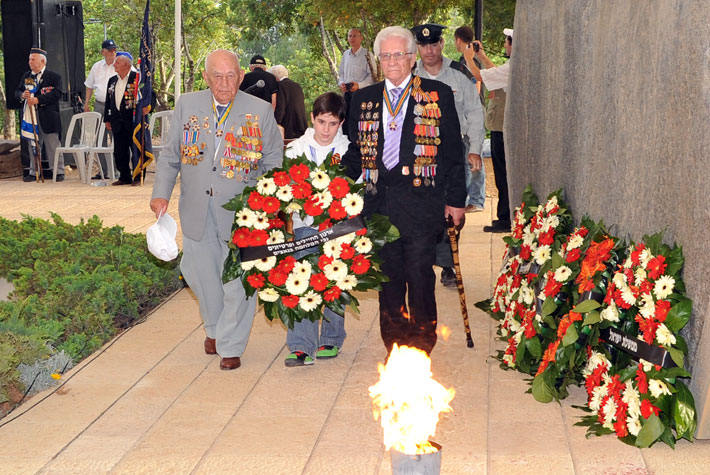 Veterans of WWII attending the ceremony