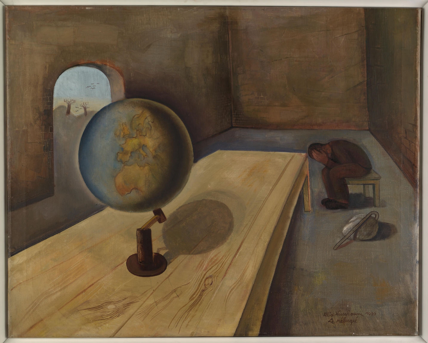 Felix Nussbaum (1904-1944).  The Refugee, 1939.  Oil on canvas