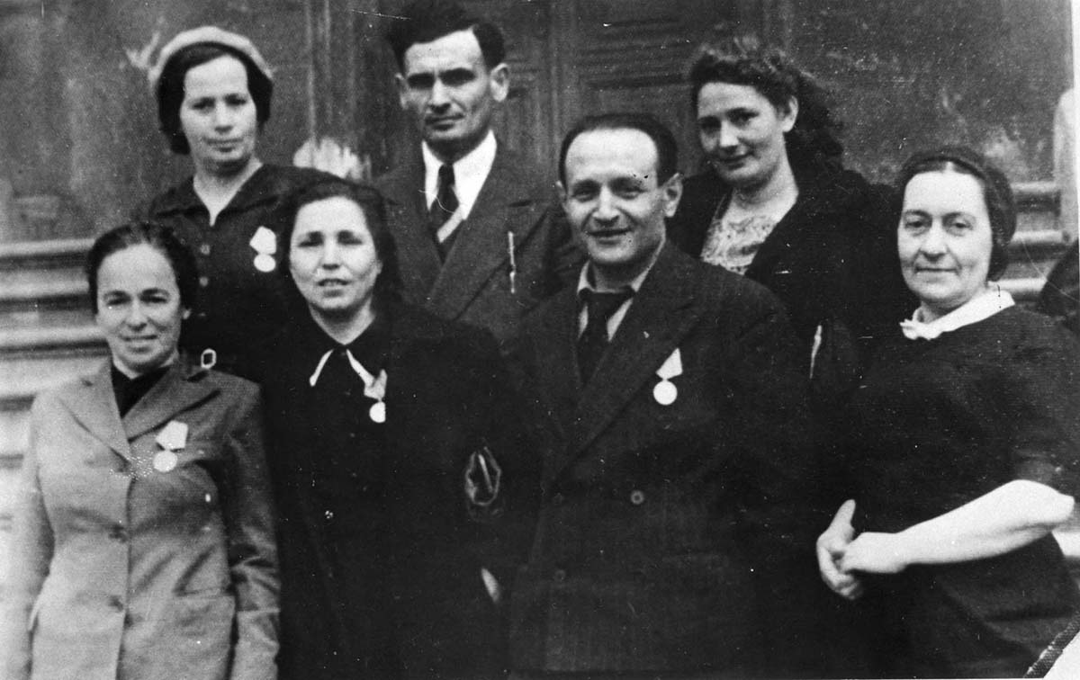 רופאים יהודים אשר היו פרטיזנים בזמן המלחמה., לאחר המלחמה, מינסק בלארוס. ארכיון תצלומים יד ושם 