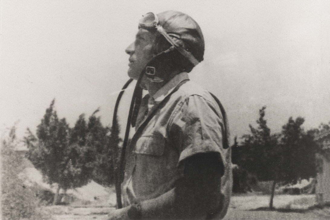 Ицхак Арад, лётчик Пальмаха. Кибуц Наан, Израиль, 1947 г.