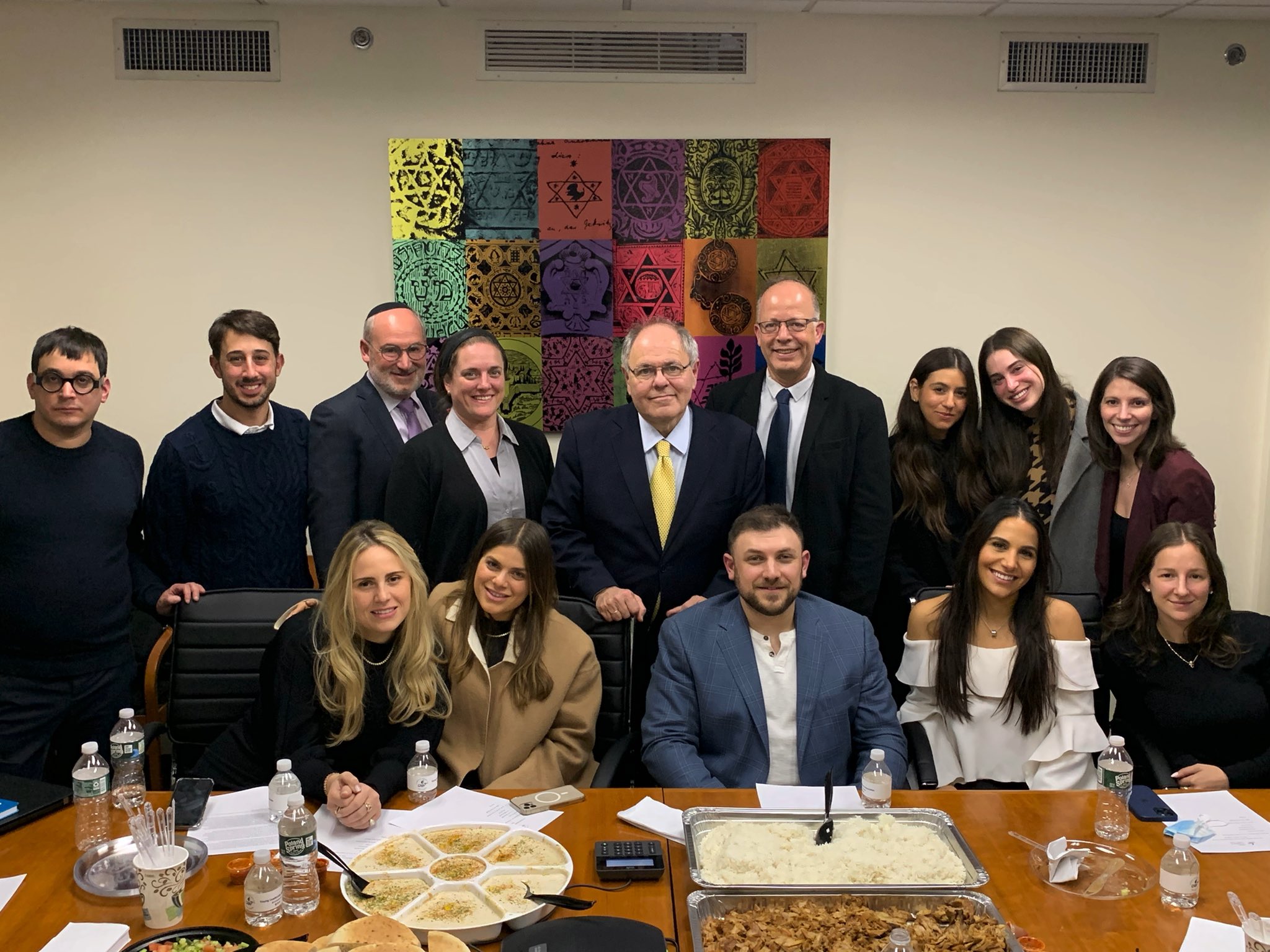 Dani Dayan with members of the Young Leadership Association of the American Society for Yad Vashem