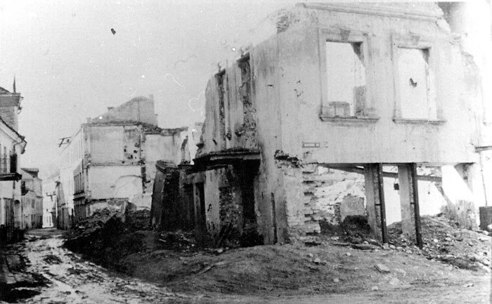 Вильнюс, Литва, 1946. Разрушения в районе бывшего гетто