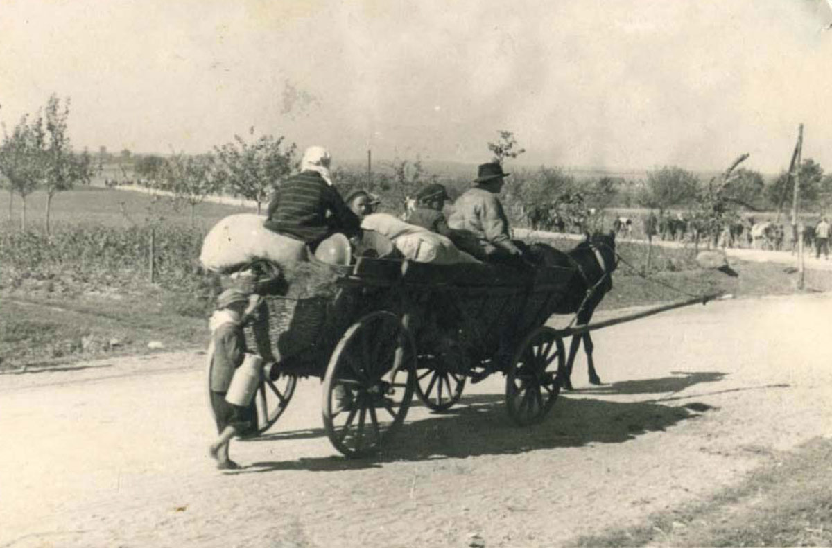 Refugees escaping from Lublin in Poland following the German invasion in 1939
