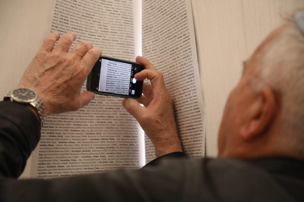 The Book of Names now on display at Yad Vashem, the World Holocaust Remembrance Center, in Jerusalem