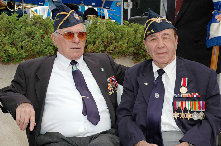 Veterans at the ceremony