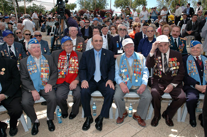 Veterans at the ceremony