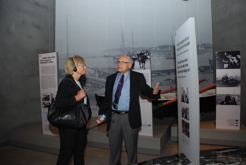 In the Holocaust History Museum, at the exhibit dedicated to the rescue of Denmark's Jews by boat in October 1943