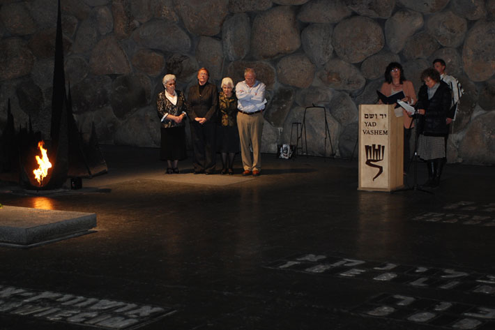 Memorial service in the Yad Vashem Hall of Remembrance
