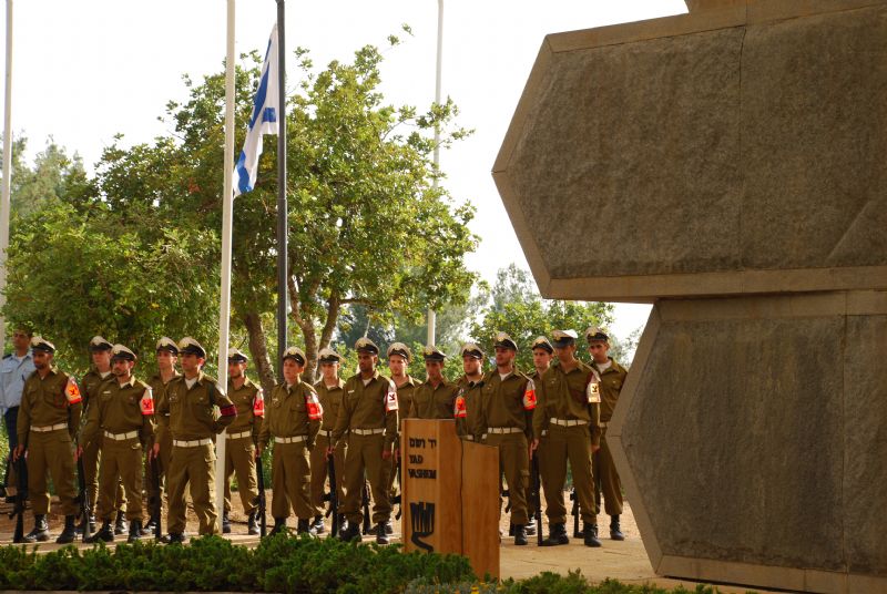 An Honor Gaurd of IDF soldiers during the event