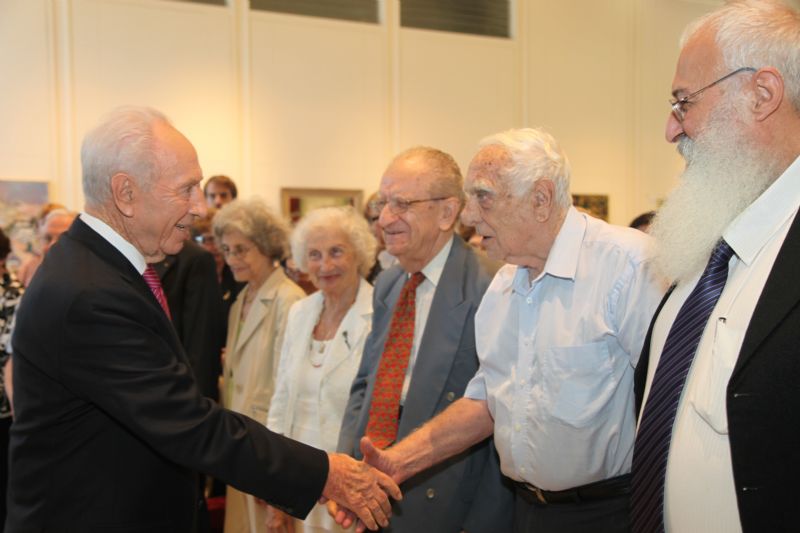 President Peres tribute to Righteous Among the Nations Commission
