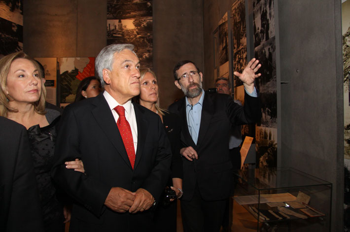 The President of Chile H.E. Sebastian Pinera accompanied by First Lady Cecilia Morel de Pinera, 06/03/2011
