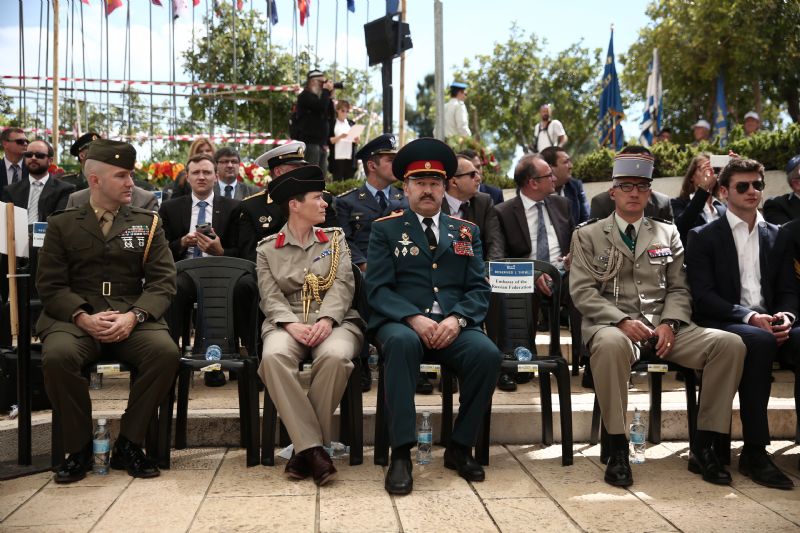 Representatives of the Allied forces took part in the ceremony