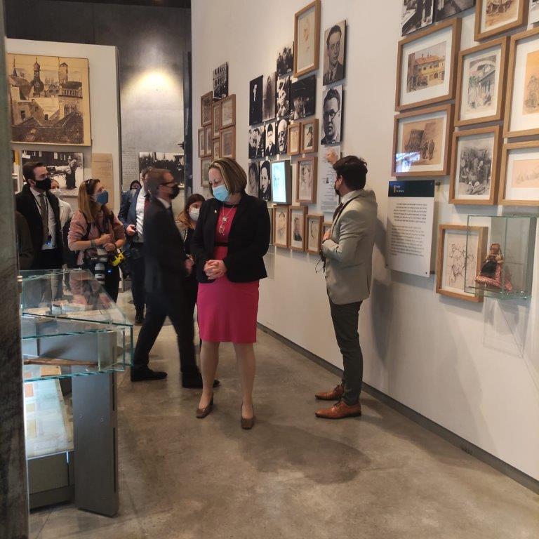 Secretary of State Trevelyan tours the Holocaust History Museum at Yad Vashem