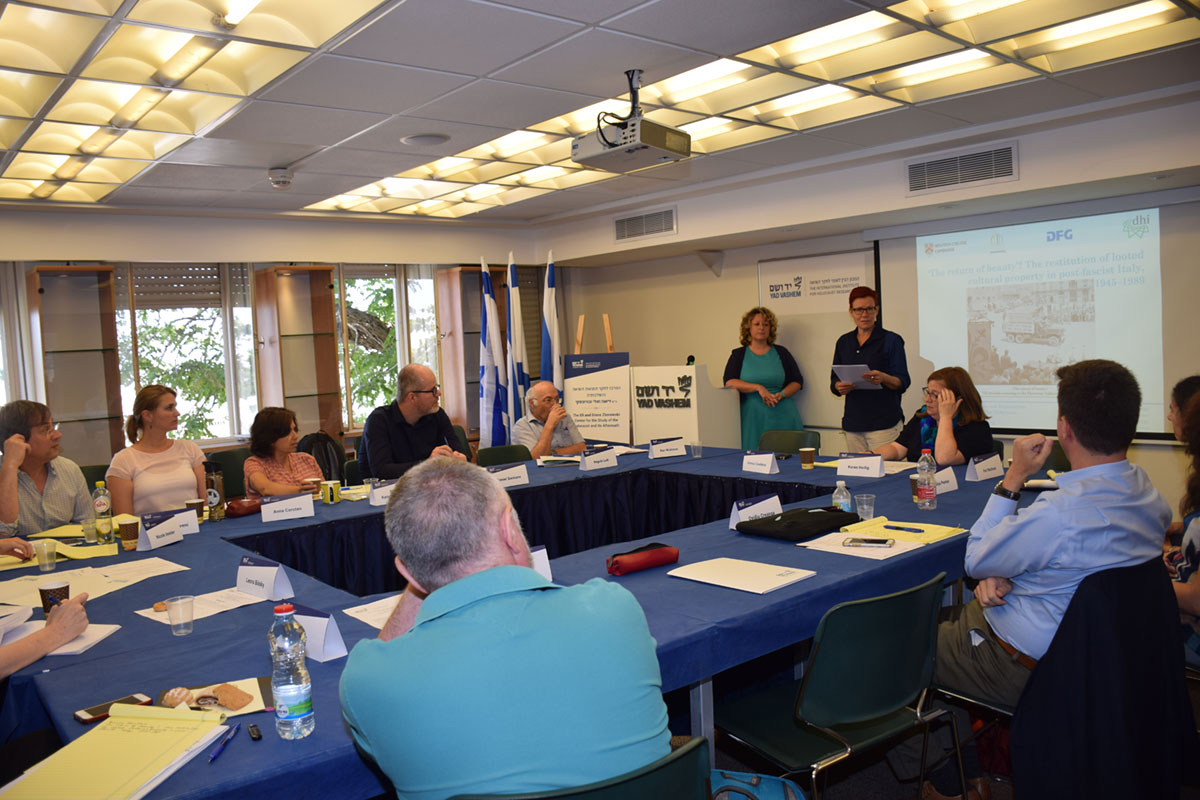 Workshop organized by the Diane and Eli Zborowski Center for the Study of the Holocaust and its Aftermath