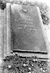 The Grave of Zalman Danovich at the military cemetery in Stargard Szczeciński, [1970s ?]