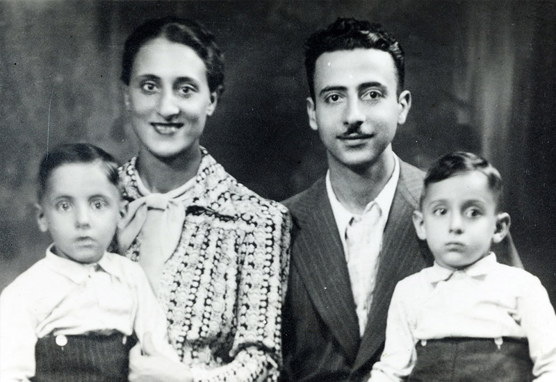 La familia Israel deportada desde Trieste a Auschwitz en 1944