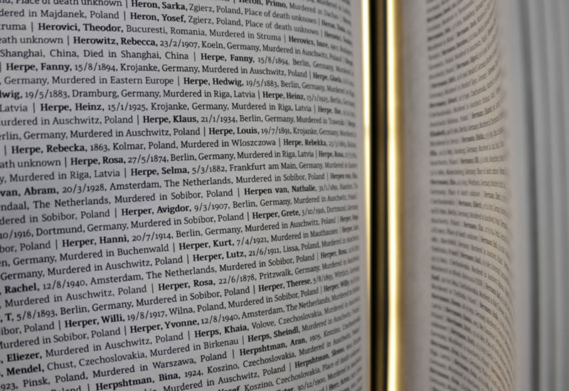 The Book of Names - New at Yad Vashem