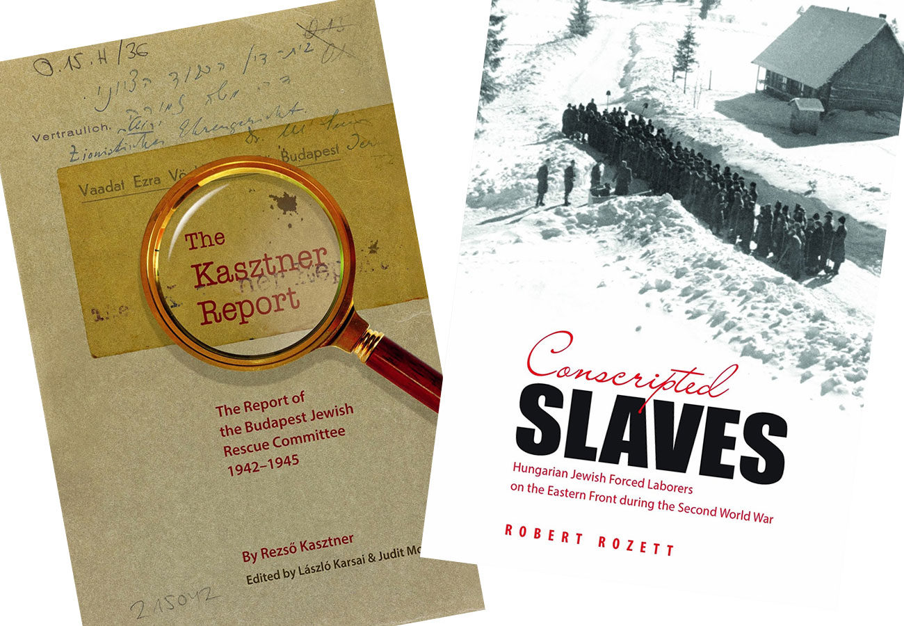 'The Kasztner Report' by Rezső Kasztner and 'Conscripted Slaves' by Robert Rozett