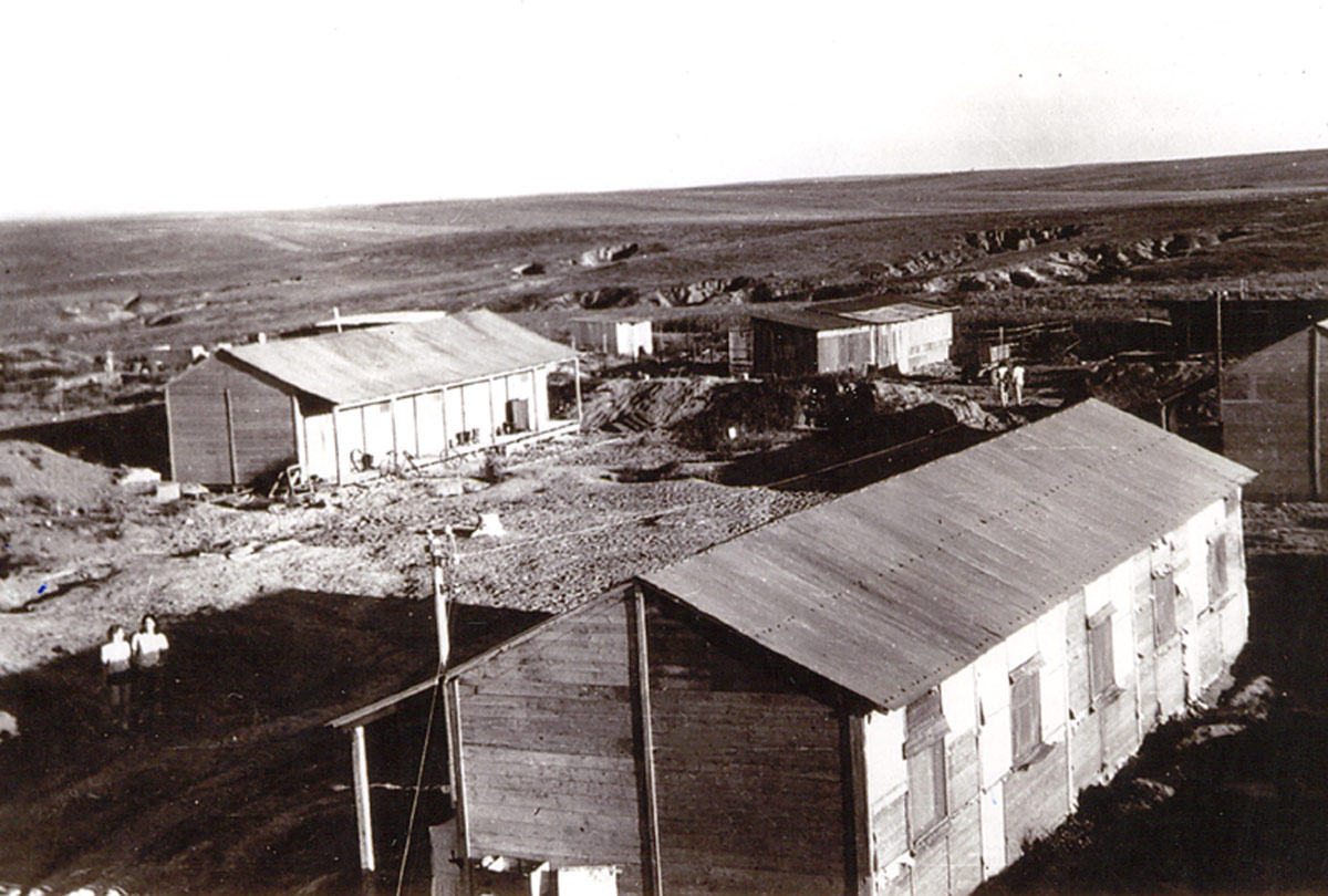 Kibbutz Gabim in the Negev, 1949