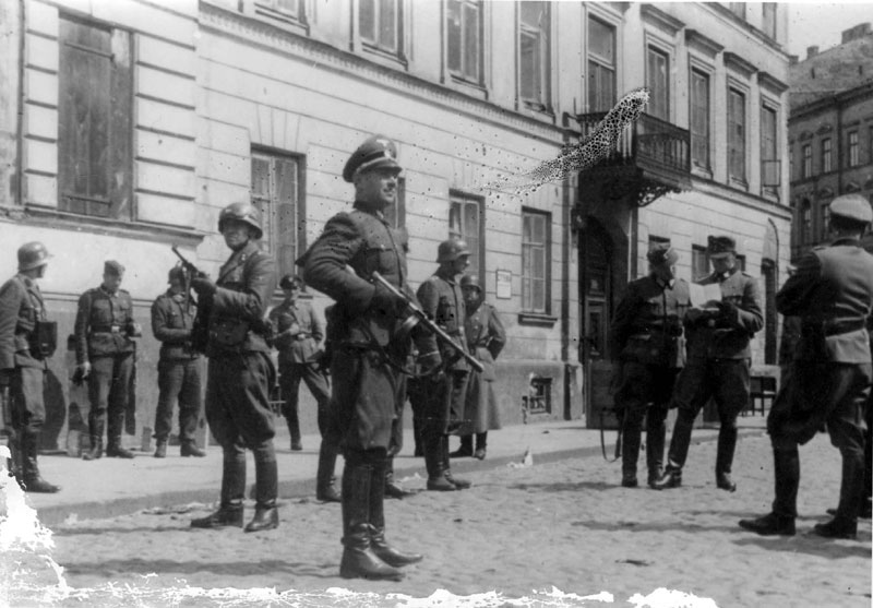 Генерал Штропп во время подавления восстания в гетто, 1943 г., Варшава