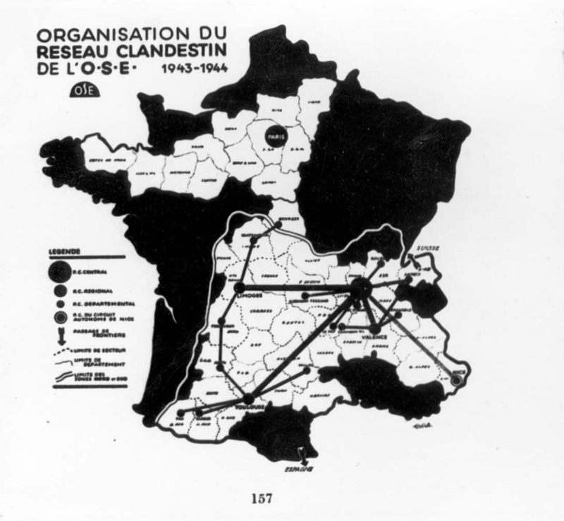 Map of OSE rescue activities in France