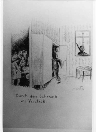 Durch den Schrank ins Versteck von Ella Shover-Lieberman, KZ-Häftling in Auschwitz, Geboren 1930, befreit 1945