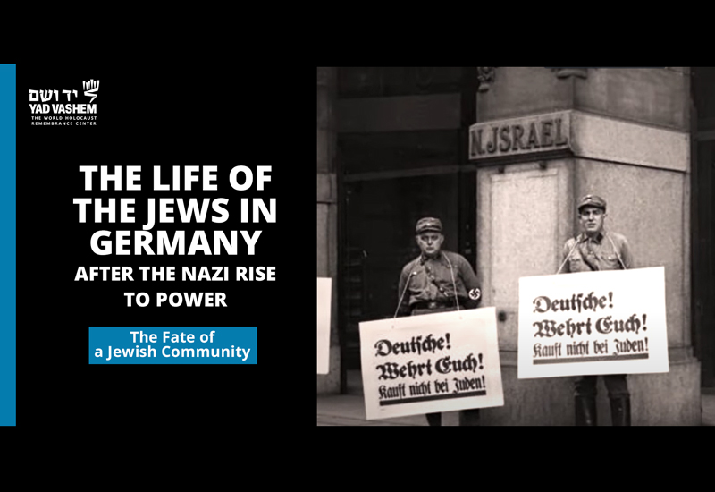 The Life of the Jews in Germany After the Nazi Rise to Power | Yad Vashem