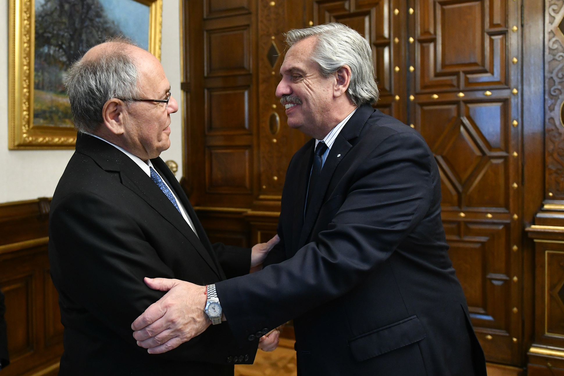 Yad Vashem Chairman Dani Dayan meeting the President of Argentina Alberto Fernández 