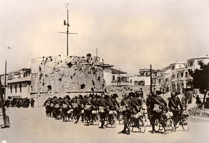 Italian Soldiers Entering Durazzo, Albania, April 1939