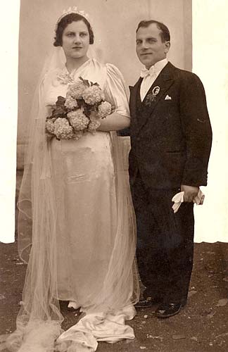 Albania, 1939-40, Sol and Rahamim Rubenovic on their Wedding Day