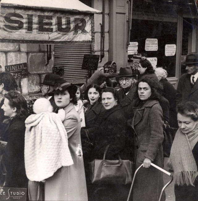 Paris, May 1941, Jews waiting to buy food