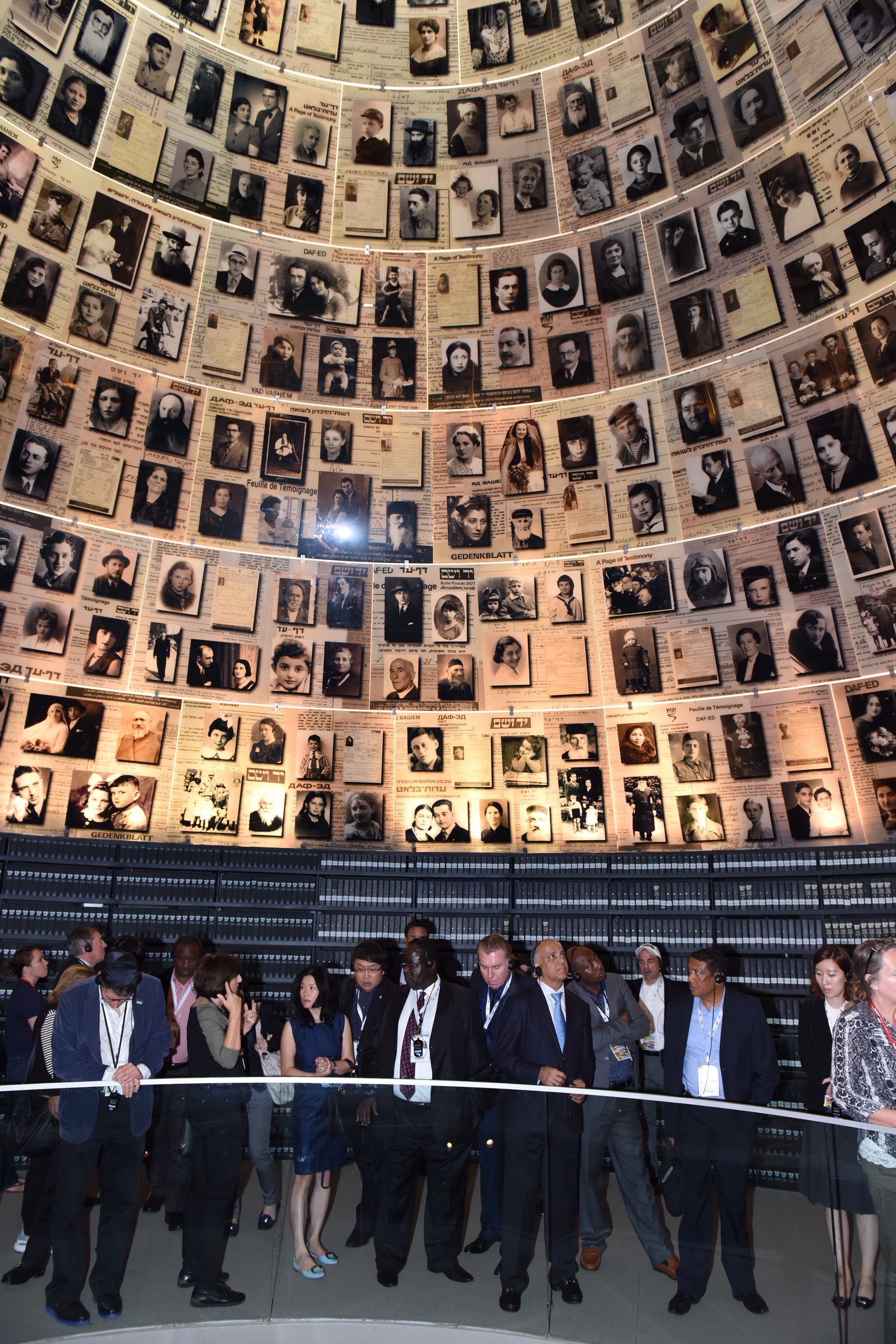 In the Hall of Names – dedicated to remembering each individual Holocaust victim