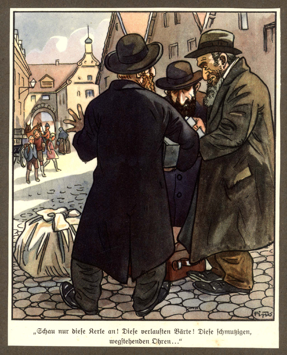 An antisemitic caricature
