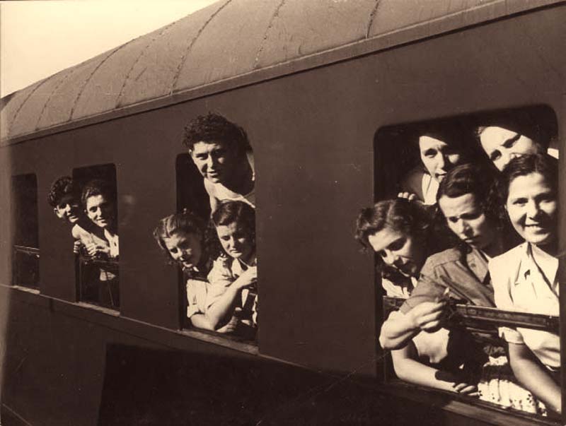 The Bericha - Children and Young Adults on a Train to Western Europe, Bratislava, Czechoslovakia, 1946