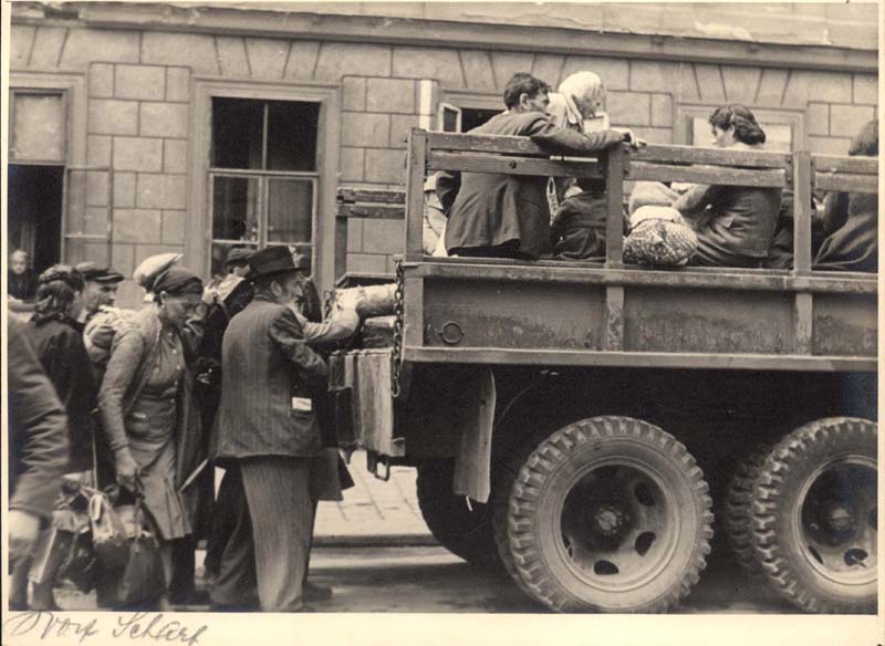 The Bericha - Survivors Boarding a Truck on Their Way to Western Europe