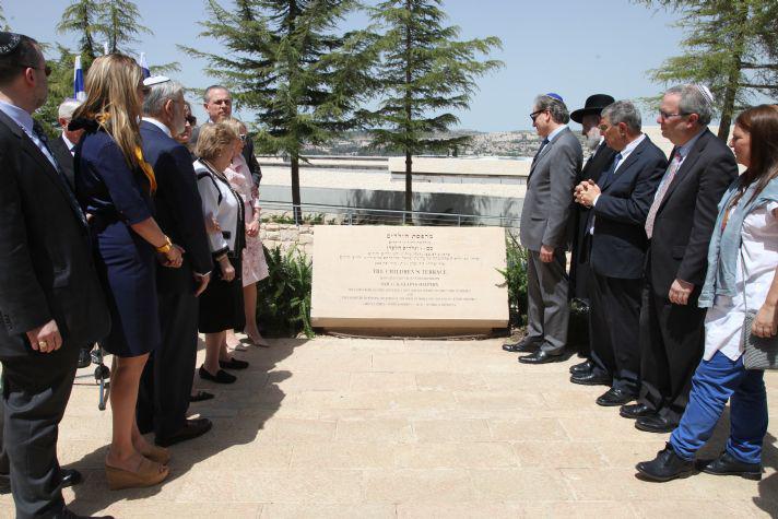 Four generations of the Halpern Family were joined at Yad Vashem by family and friends from all over the globe for the Children's Terrace Dedication
