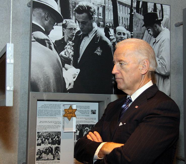 US Vice President Joe Biden in the Holocaust History Museum