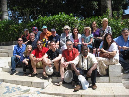 Christian leaders on a tour in the Galilee