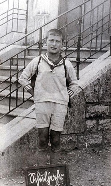 Ziegmond Kaufman as a child, Baiertal