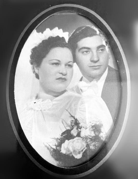 Photo de mariage de Charles Dluto et Marguerite Flayszaker le 9 juin 1938