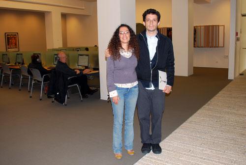 Filmmaker Daniel Burman and Liat Benhabib, Director of the Visual Center, 15.12.09
