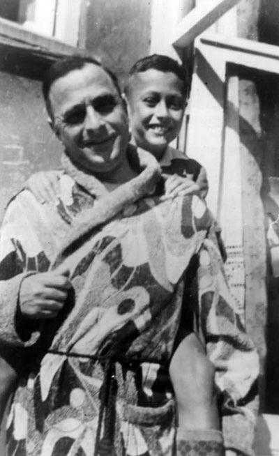 וילי טל עם אביו פליקס, 1935