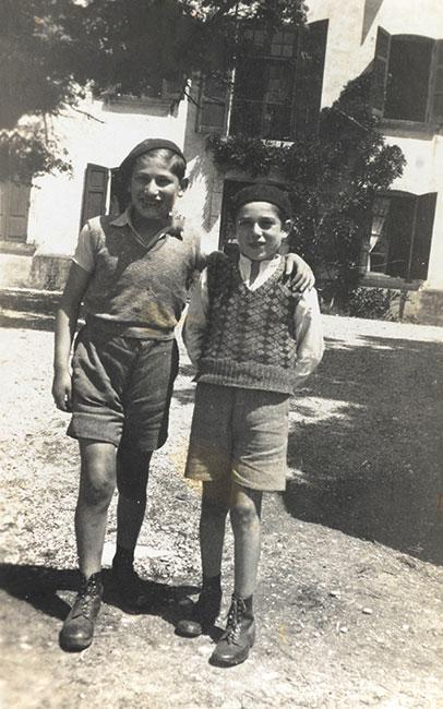 Ziegmond and Bernd at Château du Manoir, 9 July 1943