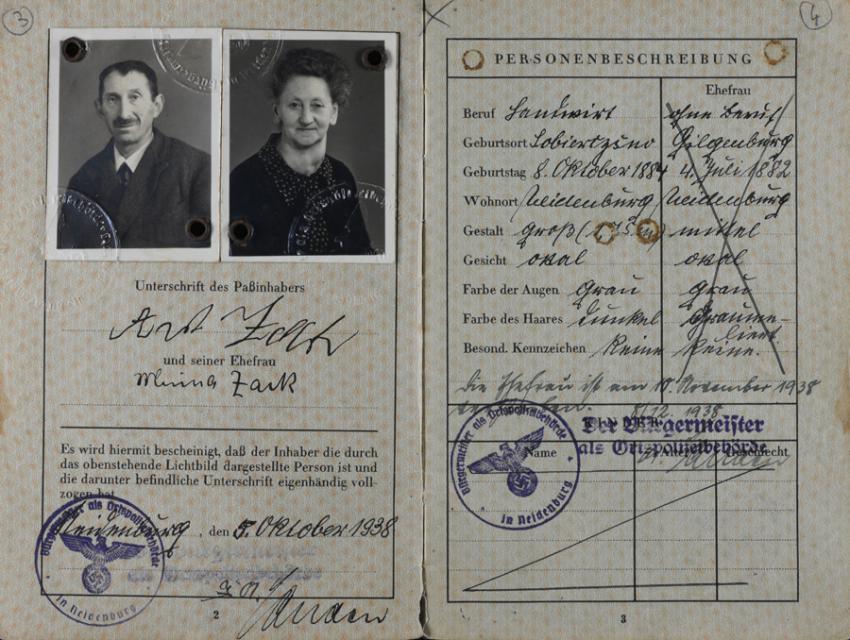 Alemania 1939: los pasaportes de Aron y Minna Zack hacia Argentina