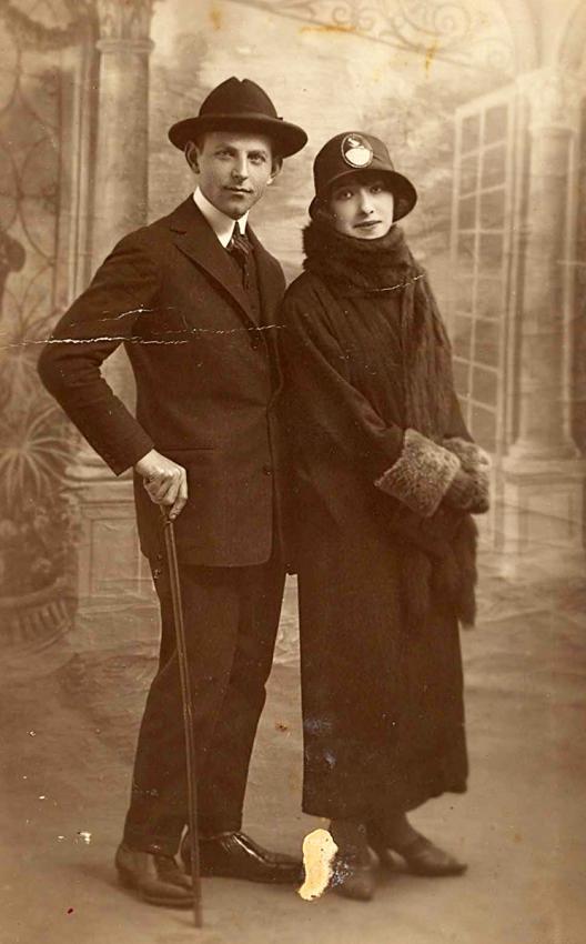 Philippe et Anna Dzialowski, Paris, octobre 1927